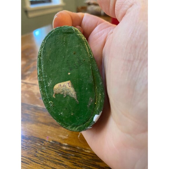 Vintage Fontanini Donkey Figurine Hand-Painted Collectible With Green Base & Wor - Picture 6 of 8